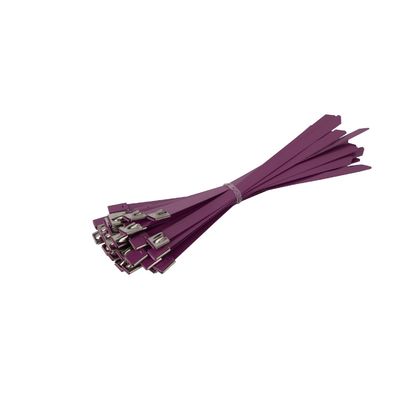 OEM Self Locking Stainless Steel Cable Ties EPOXY Coated Polyester Coated