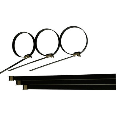5.6x300mm Stainless Steel Zip Ties Exhaust Pipe Header PVC Coated SS Cable Ties