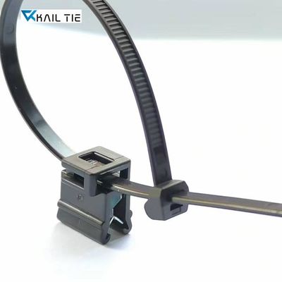 UV Reverse Tooth Nylon Cable Tie Black Plastic Reusable Cable Zip Ties