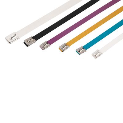 5.6x300mm Stainless Steel Zip Ties Exhaust Pipe Header PVC Coated SS Cable Ties